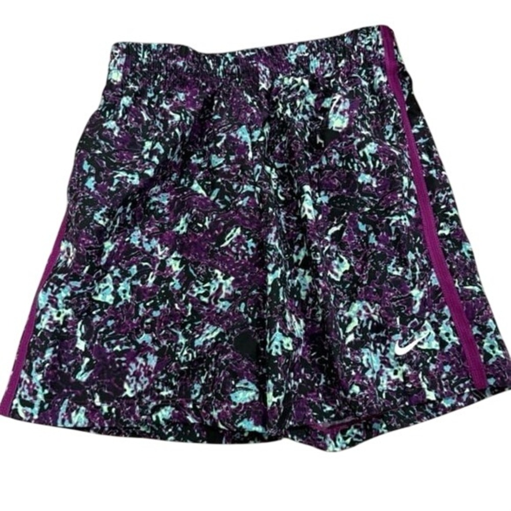Nike Dri-FIT Training Shorts Kids Small Purple/Black/Blue NWT